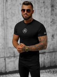 Ανδρικό μπλουζάκι μαύρο OZONEE NB/MT3040