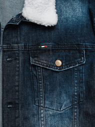 Ανδρικό τζιν μπουφάν σέρπα Σκούρο μπλε OZONEE NB/MJ516BSZ