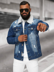 Ανδρικό τζιν μπουφάν σέρπα Μπλε OZONEE NB/MJ502BZ