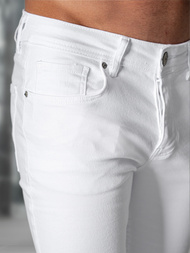 Ανδρικό τζιν παντελόνι λευκό OZONEE E/5391/01Z