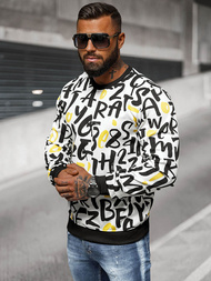 Ανδρικό Φούτερ λευκό OZONEE JS/8B1220/1