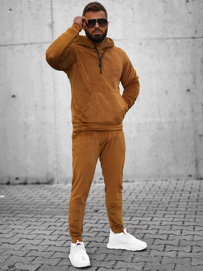 Ανδρικό σετ φόρμας Καμήλα OZONEE O/12139