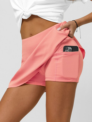 Αθλητική φούστα με κολάν πούδρα ροζ OZONEE JS/17K568/37