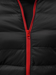 Ανδρικό μπουφάν μαύρο/2 OZONEE JB/JP1111