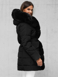 Γυναικείο μπουφάν μαύρο OZONEE JS/11Z8096Z