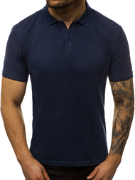 Ανδρική μπλούζα Polo ναυτικό μπλε OZONEE JS/GD01