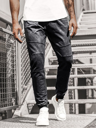 Ανδρικό παντελόνι jogger μαύρο OZONEE JS/KK1022