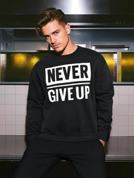 Ανδρικό Φούτερ μαύρο OZONEE JS/8B1769/3