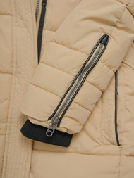 Γυναικείο μπουφάν μπεζ OZONEE O/W377