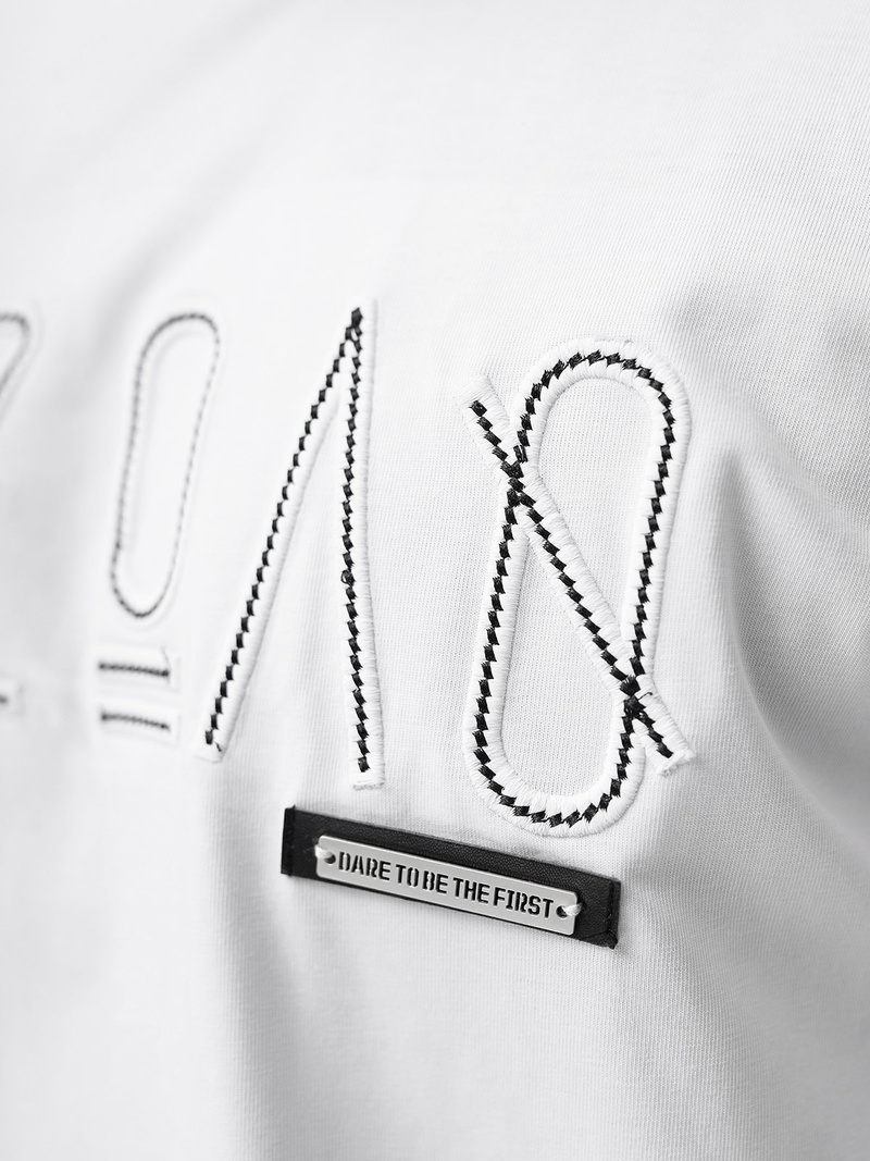 Ανδρικό μπλουζάκι λευκό OZONEE O/QQ1185