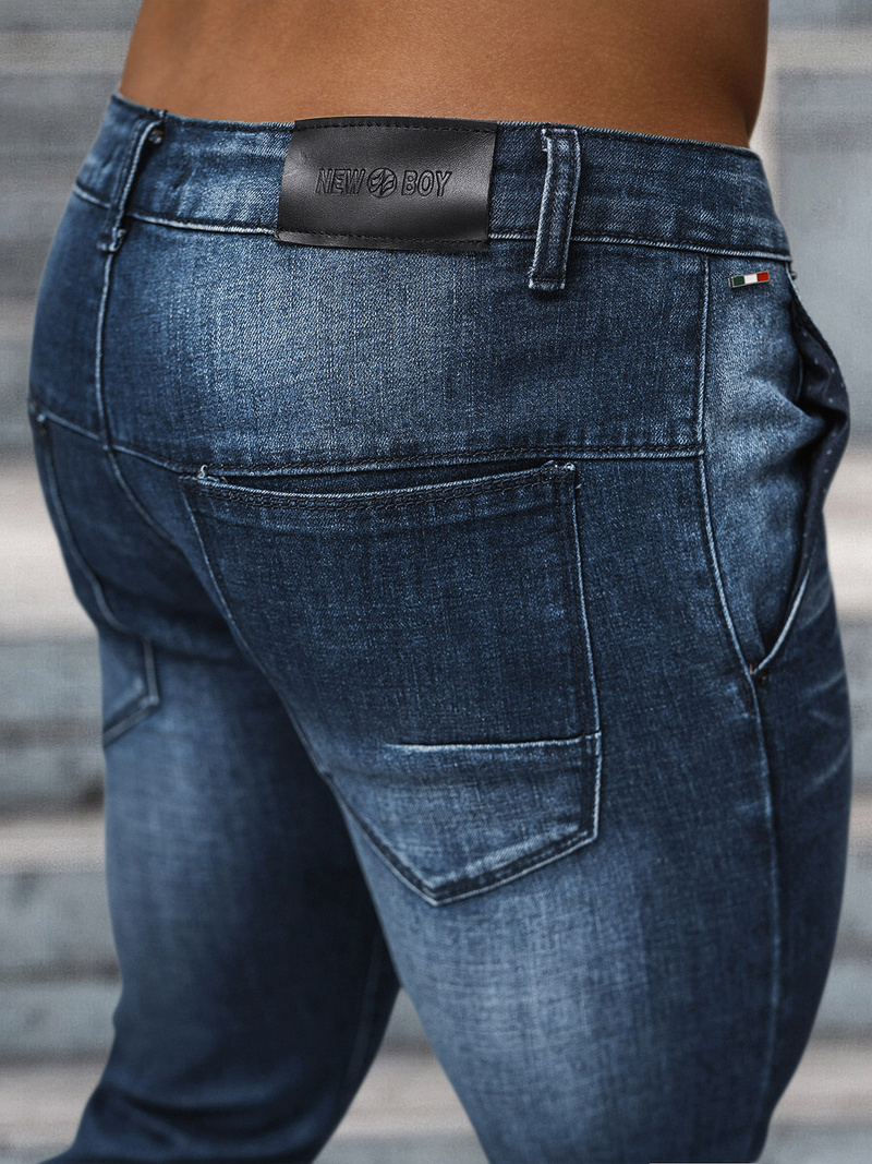 Ανδρικό τζιν παντελόνι Σκούρο μπλε OZONEE NB/MP0091BS