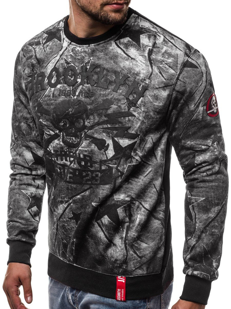 Ανδρικό Φούτερ γκρι OZONEE JS/DD250Z