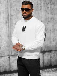 Φούτερ λευκό OZONEE O/SWE23034