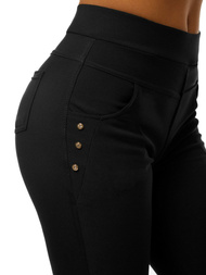 Γυναικείο κοντό κολάν μαύρο OZONEE JS/1041/A1