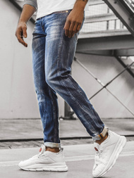 Ανδρικό τζιν παντελόνι μπλε OZONEE G/1049