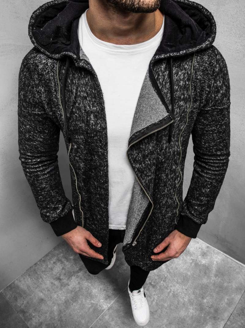 Ανδρικό Φούτερ μαύρο OZONEE B/171693Z