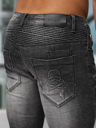 Ανδρικό τζιν παντελόνι mαύρος OZONEE NB/MP0070NZ