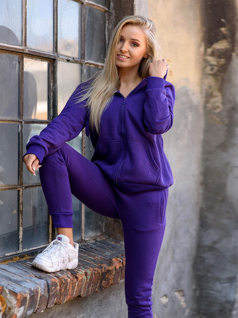 Γυναικείο παντελόνι φόρμας μοβ OZONEE JS/CK01/30