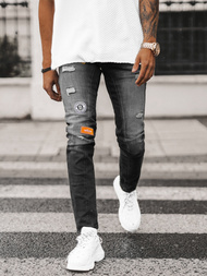 Ανδρικό τζιν παντελόνι mαύρος OZONEE NB/MP0047NZ