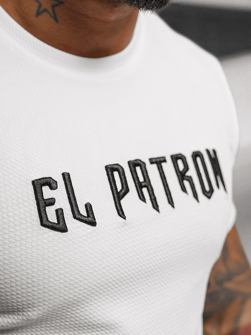 Ανδρικό μπλουζάκι λευκό OZONEE O/T7283