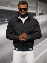 Ανδρικό χειμερινό μπουφάν μαύρο OZONEE JS/5M3101/392Z