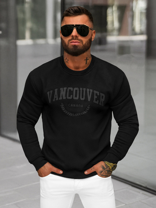 Ανδρικό Φούτερ μαύρο OZONEE JS/8B1363/3