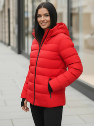 Γυναικείο χειμερινό μπουφάν το κόκκινο OZONEE JS/M769/270