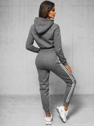 Γυναικείο σετ φόρμας δύο κομματιών γραφίτη OZONEE JS/8C67/5