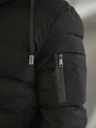 Ανδρικό μπουφάν mαύρος OZONEE JS/31M5003Z