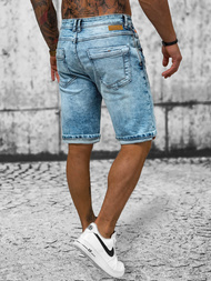 Ανδρικό σόρτς τζιν μπλε OZONEE O/19300