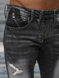 Ανδρικό τζιν παντελόνι mαύρος OZONEE NB/MP0045N