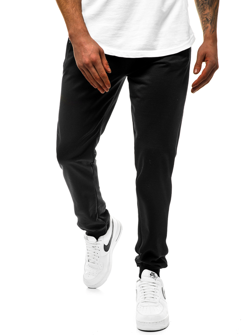 Ανδρικό παντελόνι φόρμας μαύρο JS/XW032S