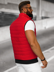 Ανδρικό αμάνικο μπουφάν kόκκινο OZONEE JS/MY77Z