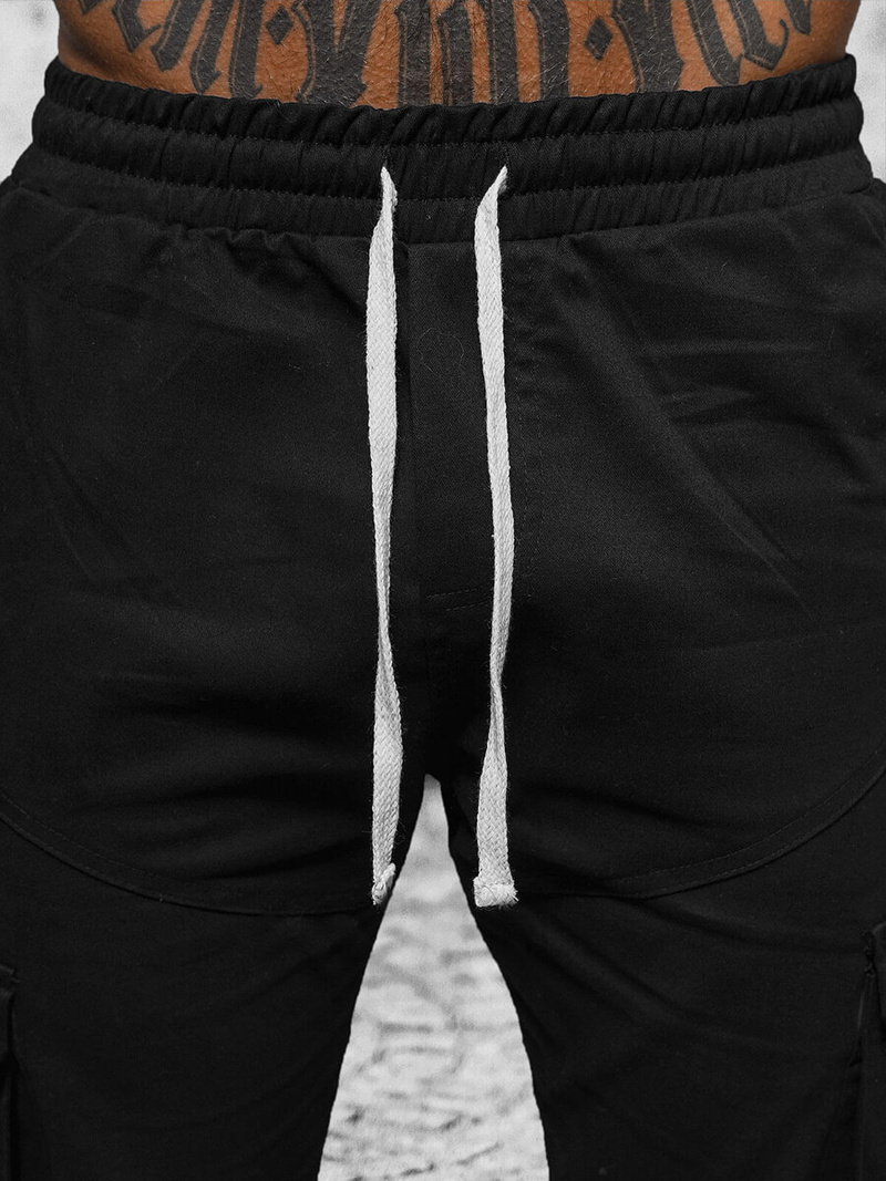 Ανδρικό παντελόνι jogger mαύρος OZONEE O/G3043