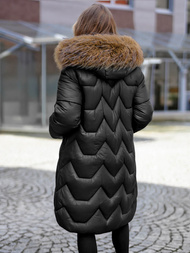 Γυναικείο χειμερινό μπουφάν μαύρο OZONEE O/5M3229/392