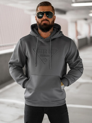 Ανδρικό Φούτερ με Κουκούλα γραφίτη OZONEE JS/27B6500/5Z