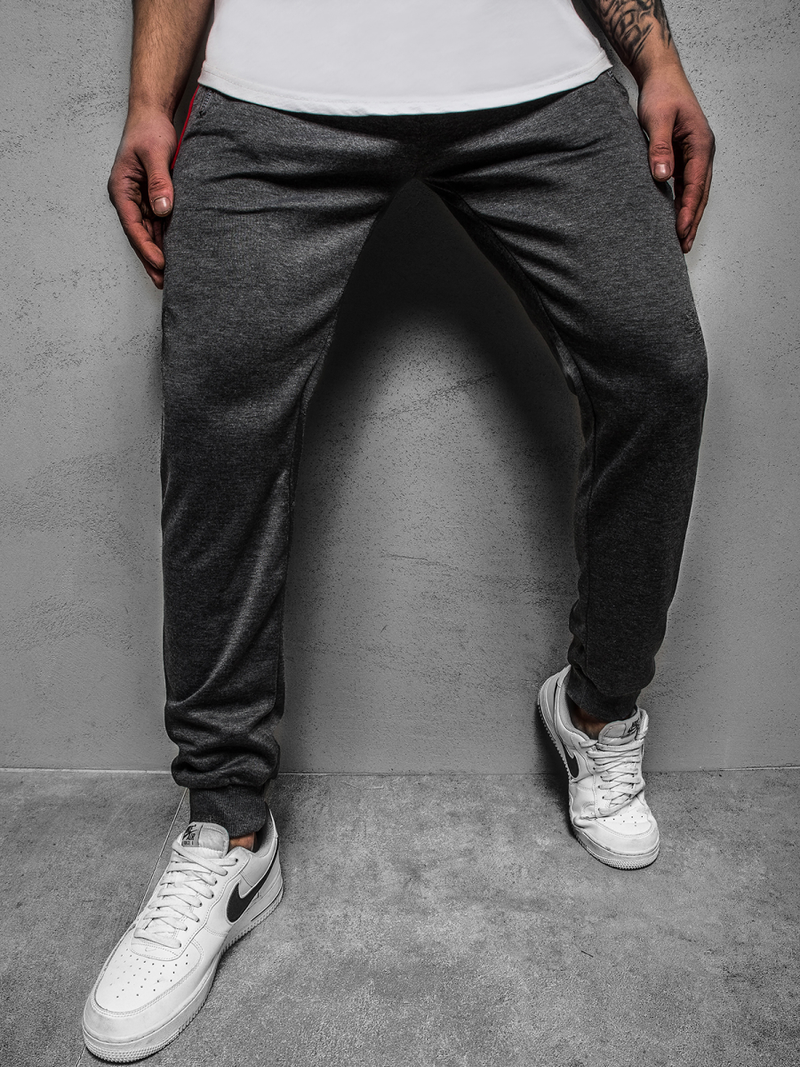 Ανδρικό παντελόνι φόρμας γραφίτη OZONEE JS/JZ11026Z