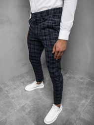 Ανδρικό παντελόνι chino μπλε OZONEE DJ/5508