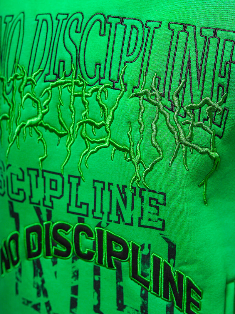 Φούτερ με Κουκούλα Πράσινος OZONEE O/SWE23037