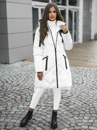 Γυναικείο μπουφάν λευκό OZONEE JS/5M3168/281Z