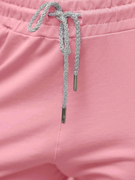 Γυναικείο σετ φόρμας δύο κομματιών ροζ OZONEE O/12113Z