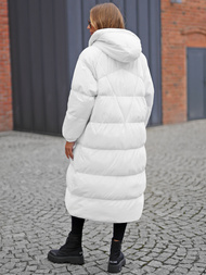 Γυναικείο μπουφάν λευκό OZONEE JS/5M3163/281Z