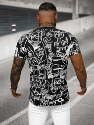 Ανδρικό μπλουζάκι μαύρο OZONEE O/T1269/3