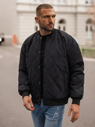 Ανδρικό χειμερινό μπουφάν μαύρο OZONEE JS/84M3020/392Z