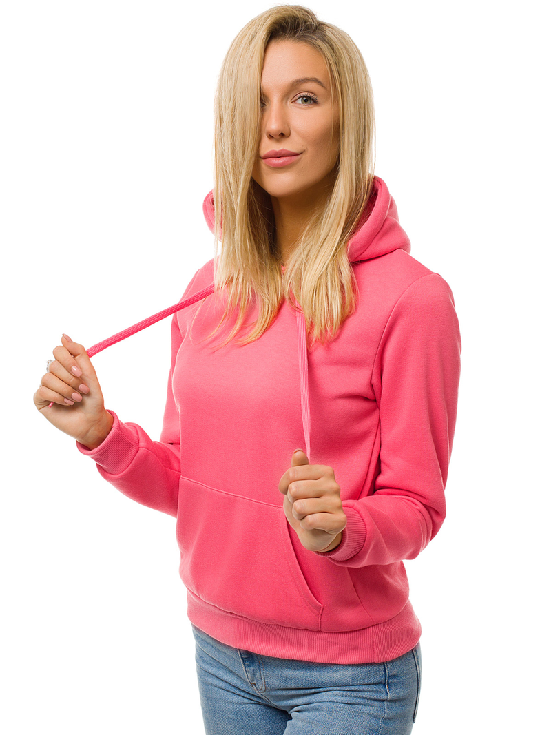 Γυναικείο φούτερ με κουκούλα κοράλλι OZONEE JS/W02