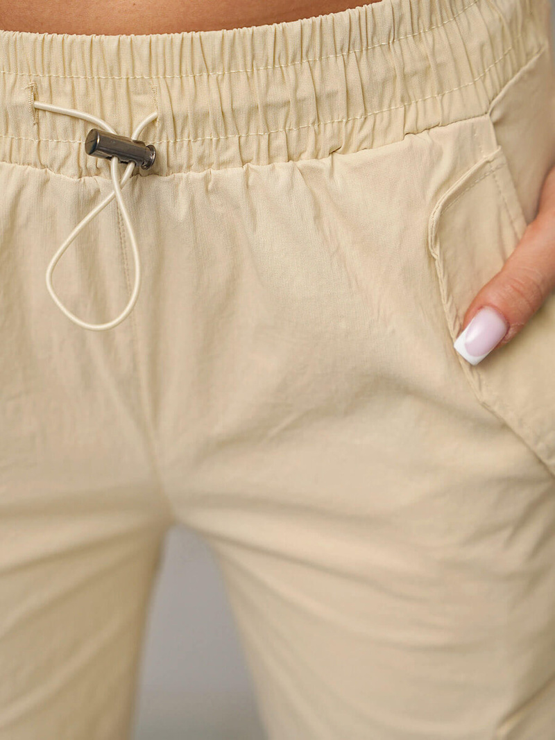 Γυναικείο παντελόνι eκρού OZONEE O/TT00393