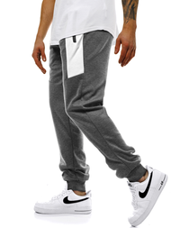 Ανδρικό παντελόνι φόρμας γραφίτη OZONEE JS/JZ11011