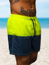 Ανδρικό μαγιό κίτρινο/ναυτικό μπλε OZONEE JS/HM066