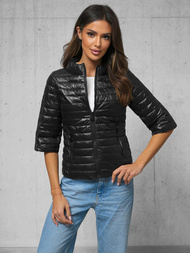 Γυναικείο μπουφάν μαύρο OZONEE O/H891Z