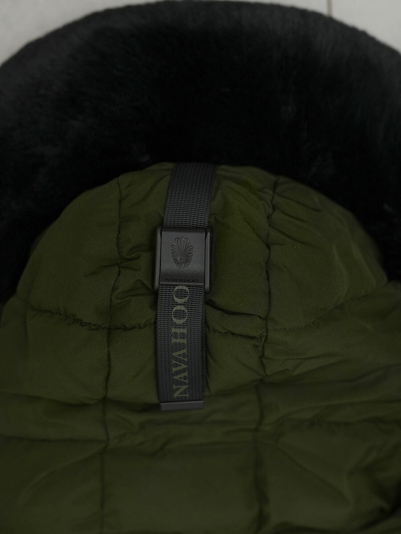 Γυναικείο μπουφάν χακί OZONEE O/W377Z